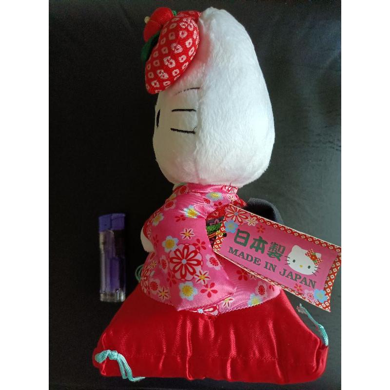 Hello kitty  日本製  和服  娃娃  絨毛 玩偶 坐姿-細節圖4