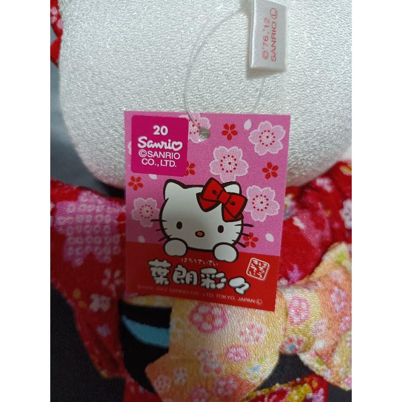 Hello Kitty  葉朗彩々 和服 櫻花 木屐玩偶 娃娃  絨毛-細節圖7