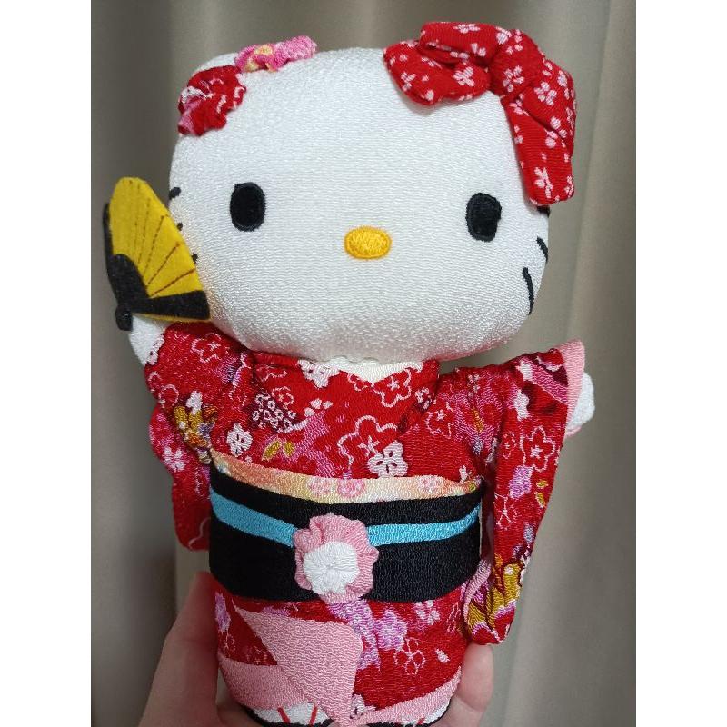 Hello Kitty  葉朗彩々 和服 櫻花 木屐玩偶 娃娃  絨毛-細節圖9