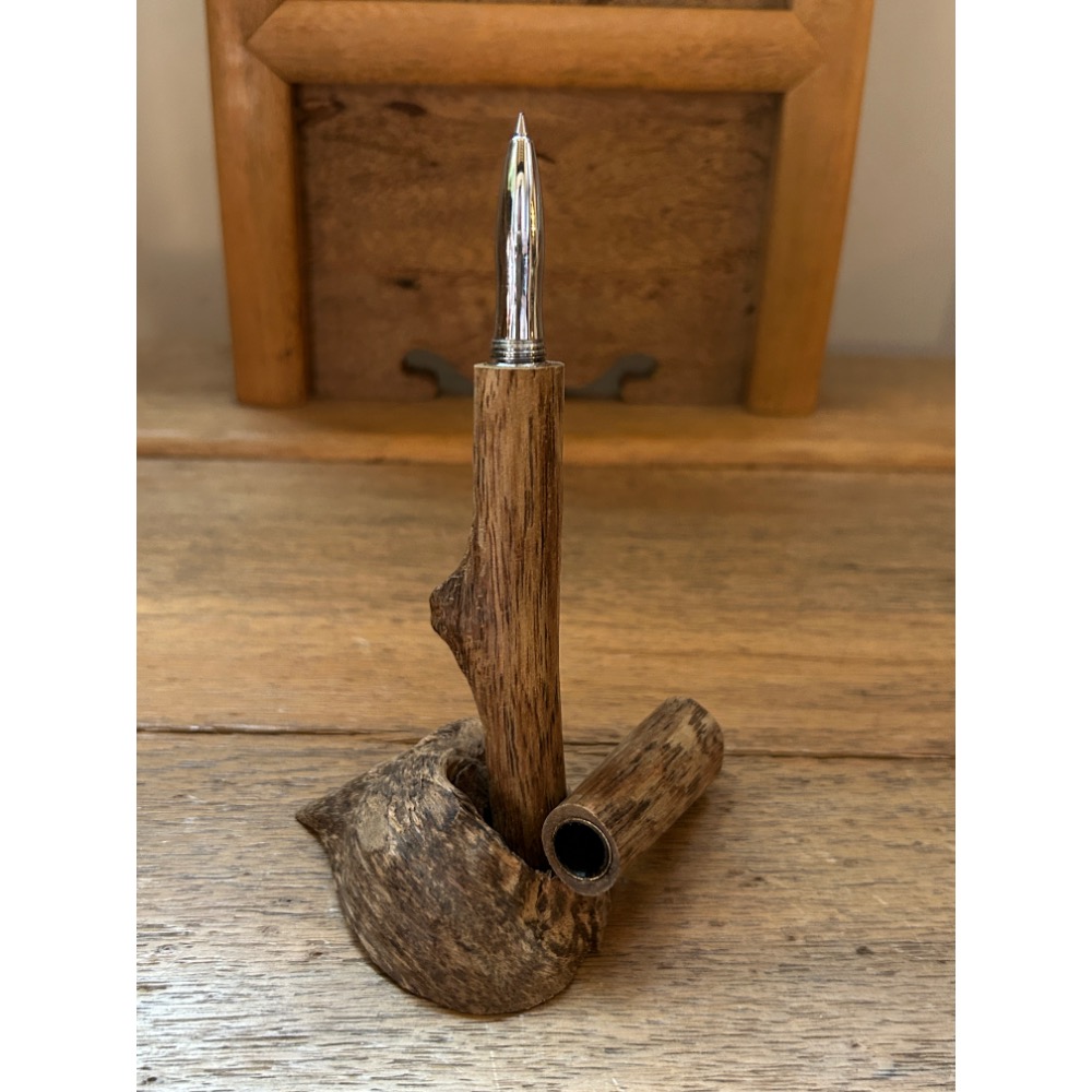 沉香木客製化鋼珠筆-細節圖6