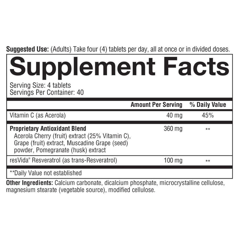 Youtheory(年輕原理)💜頂級版!認證白藜蘆醇!高單位~增強型錠!抗氧化高級配方~限購限量~160顆精華菁萃版!-細節圖5