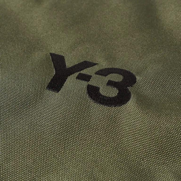 Y-3！Y3！稀有限定！絕版頂級精品刺繡魅影軍綠色橄欖綠色唯美典雅托特包、側背包、斜背包、肩背包~收藏款！-細節圖9