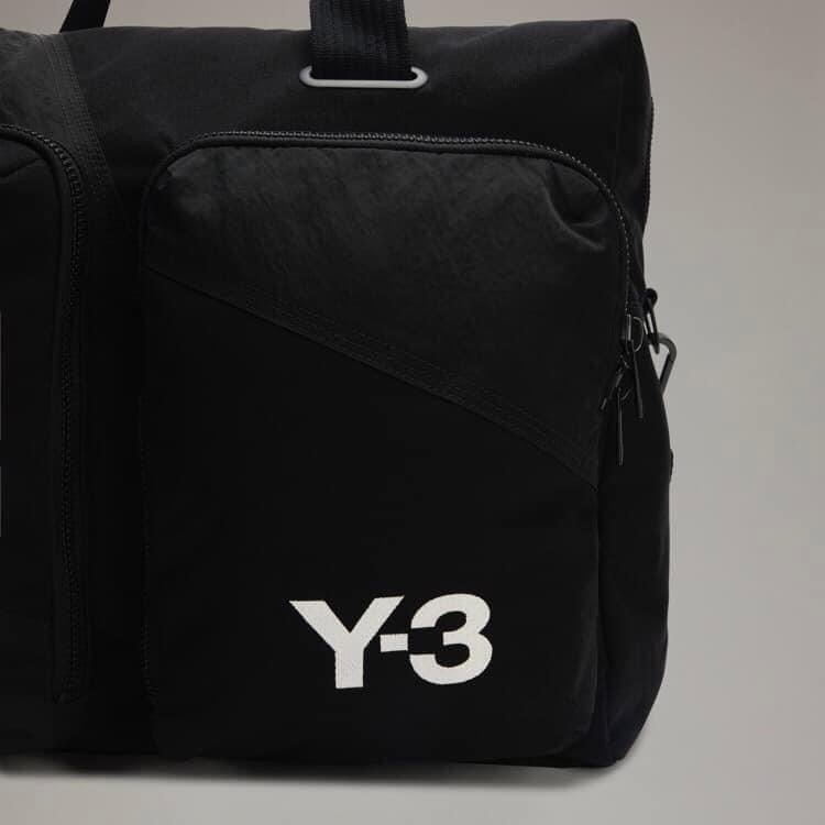 Y-3！Y3！頂級絕版藝術精品~週末版繡紋極限版!多用途黑色旅行袋、行李箱、側背包、手提包、筆電包、出差包、洽公包-細節圖11