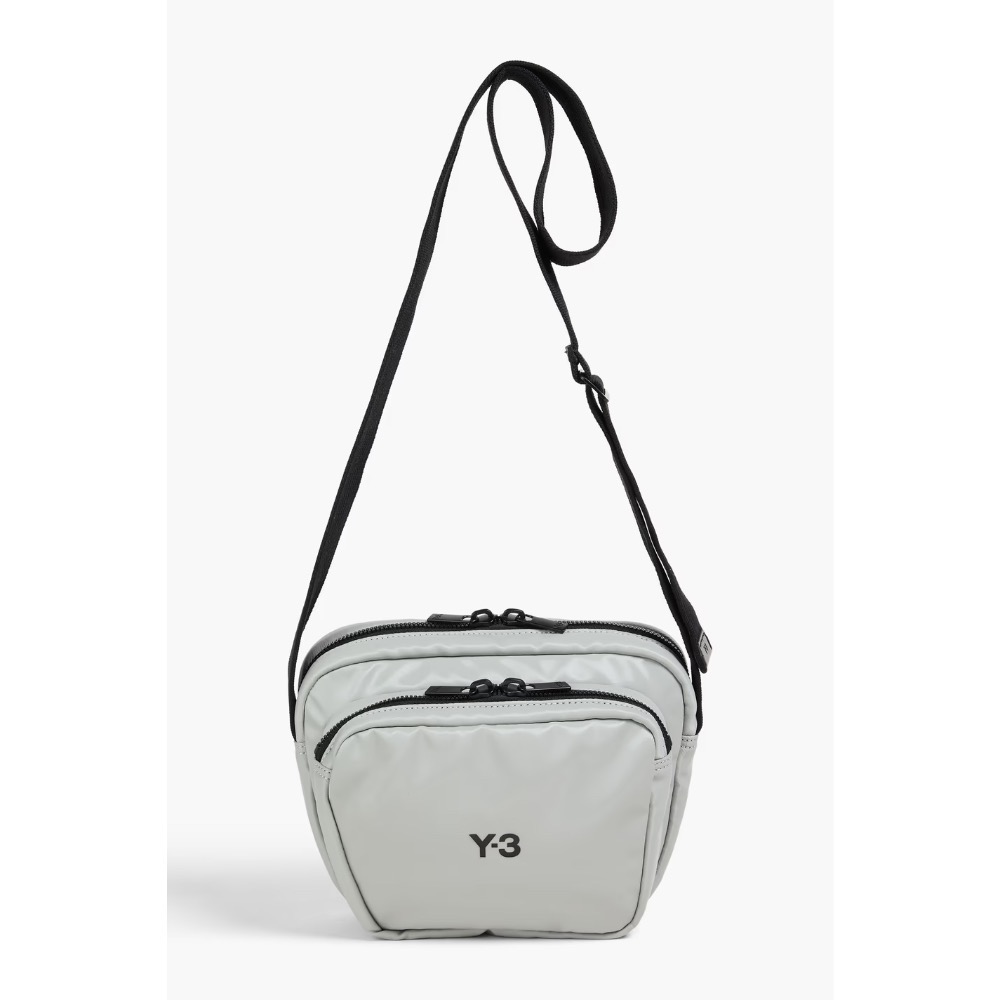 Y-3！Y3~絕版品🌟全球限定！頂級奢華側背包！精品技術實力添加~淺灰色冰感涼感側斜背包、肩背包！-細節圖7