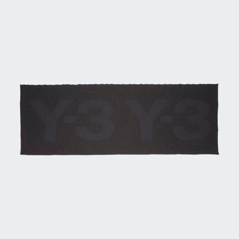 Y-3！Y3！極稀有！絕版🌟奢暖頂級精品！比利時製造~歐陸優雅凝聚~黑色手洗刺繡羊毛圍巾披肩~-細節圖9