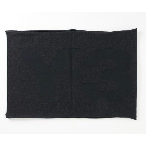 Y-3！Y3！極稀有！絕版🌟奢暖頂級精品！比利時製造~歐陸優雅凝聚~黑色手洗刺繡羊毛圍巾披肩~-細節圖11