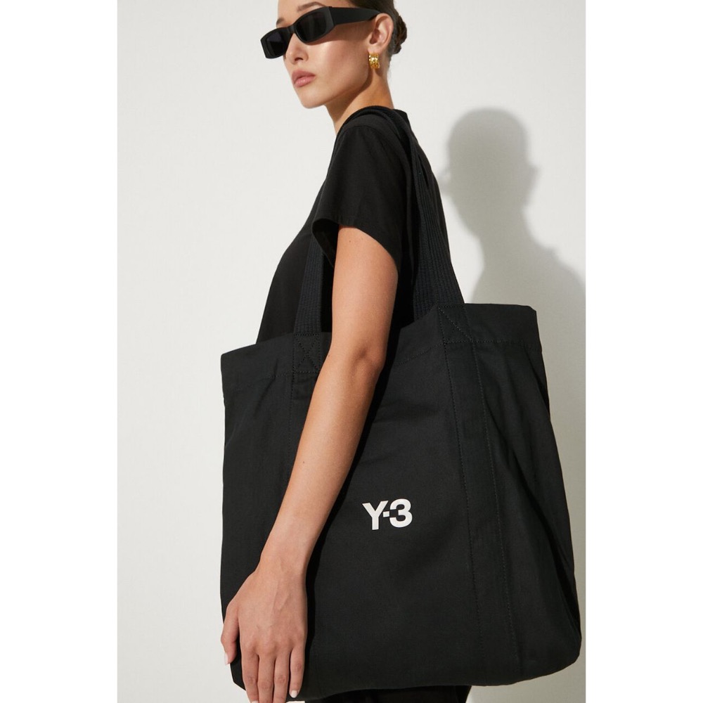 Y-3!Y3~經典版🖤高規🌟全球限售~精品黑色標緻托特包、側背包、斜背包、肩背包~珍藏版！-細節圖4