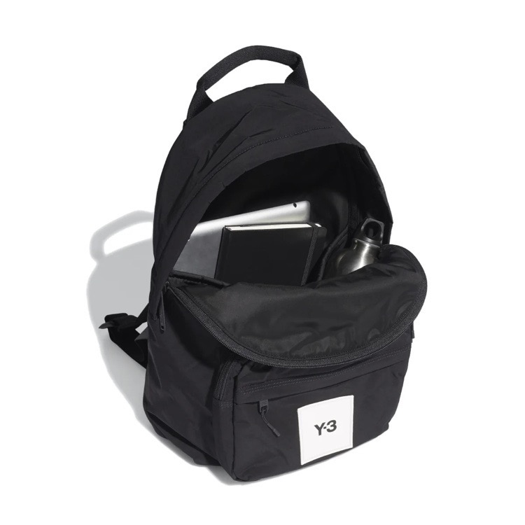Y-3！Y3！絕版🌟鎂光燈焦點！全球限定！精品科技古典優雅黑色後背包~-細節圖3
