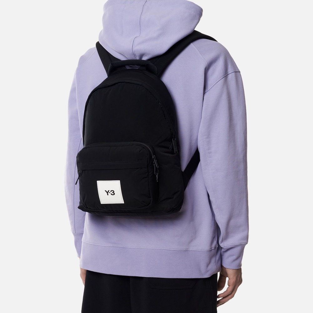 Y-3！Y3！絕版🌟鎂光燈焦點！全球限定！精品科技古典優雅黑色後背包~-細節圖9