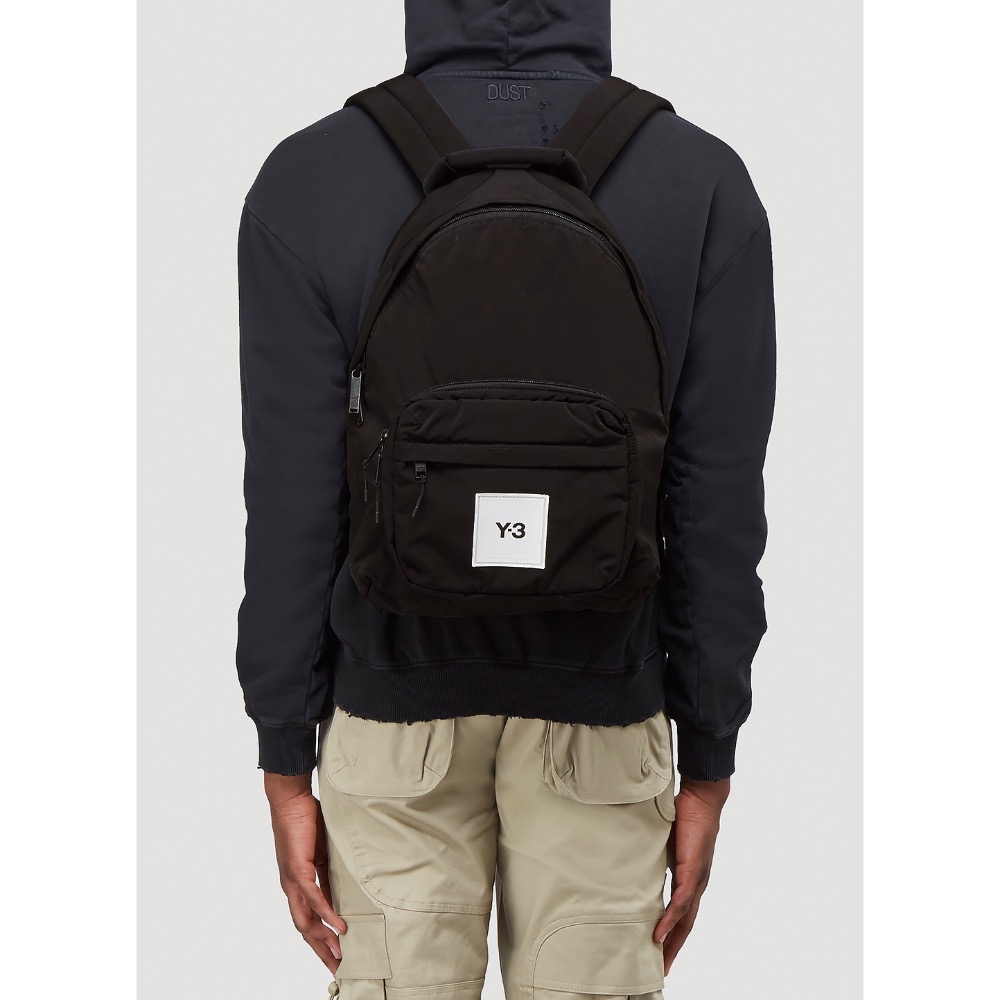 Y-3！Y3！絕版🌟鎂光燈焦點！全球限定！精品科技古典優雅黑色後背包~-細節圖11