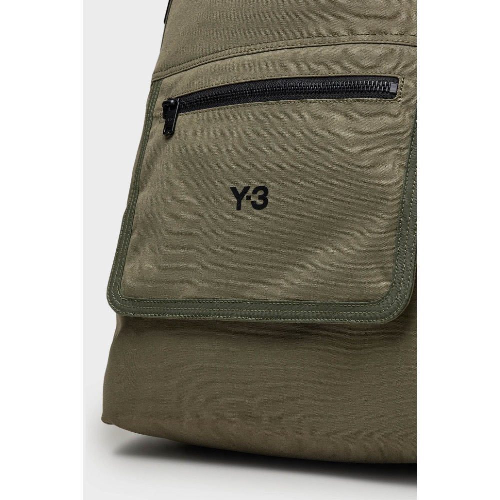 Y-3！Y3！星賞小報僮版🌟💚頂級奢華優雅後背包！全球限定絕版款！精品技術實力添加~多功能橄欖綠軍綠色後背包~-細節圖8