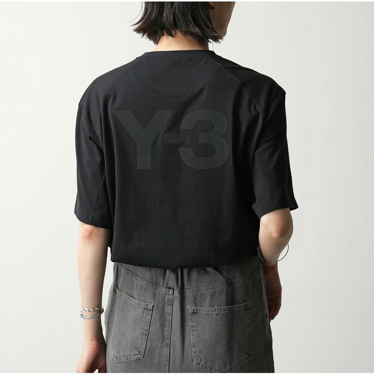 Y-3！Y3 絕版好物衣 💛 稀有後背注目識別~典雅絕版短袖黑色T恤、短T-細節圖6