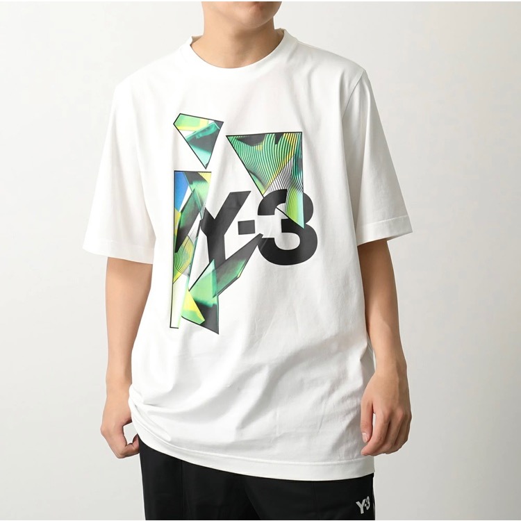 Y-3!Y3極稀有💛全球快閃限定🌟絕版星空🌃頂級白色刺繡~ 珍藏收藏注目俐落短袖T恤短T~黃金尺碼 ❤️-細節圖8