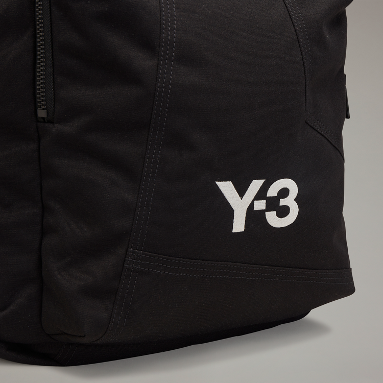 Y-3！Y3~華麗優雅限定！全球限購限量~頂級精品黑色紋繡刺繡幾何托特包、側背包、斜背包、肩背包~收藏款！-細節圖4