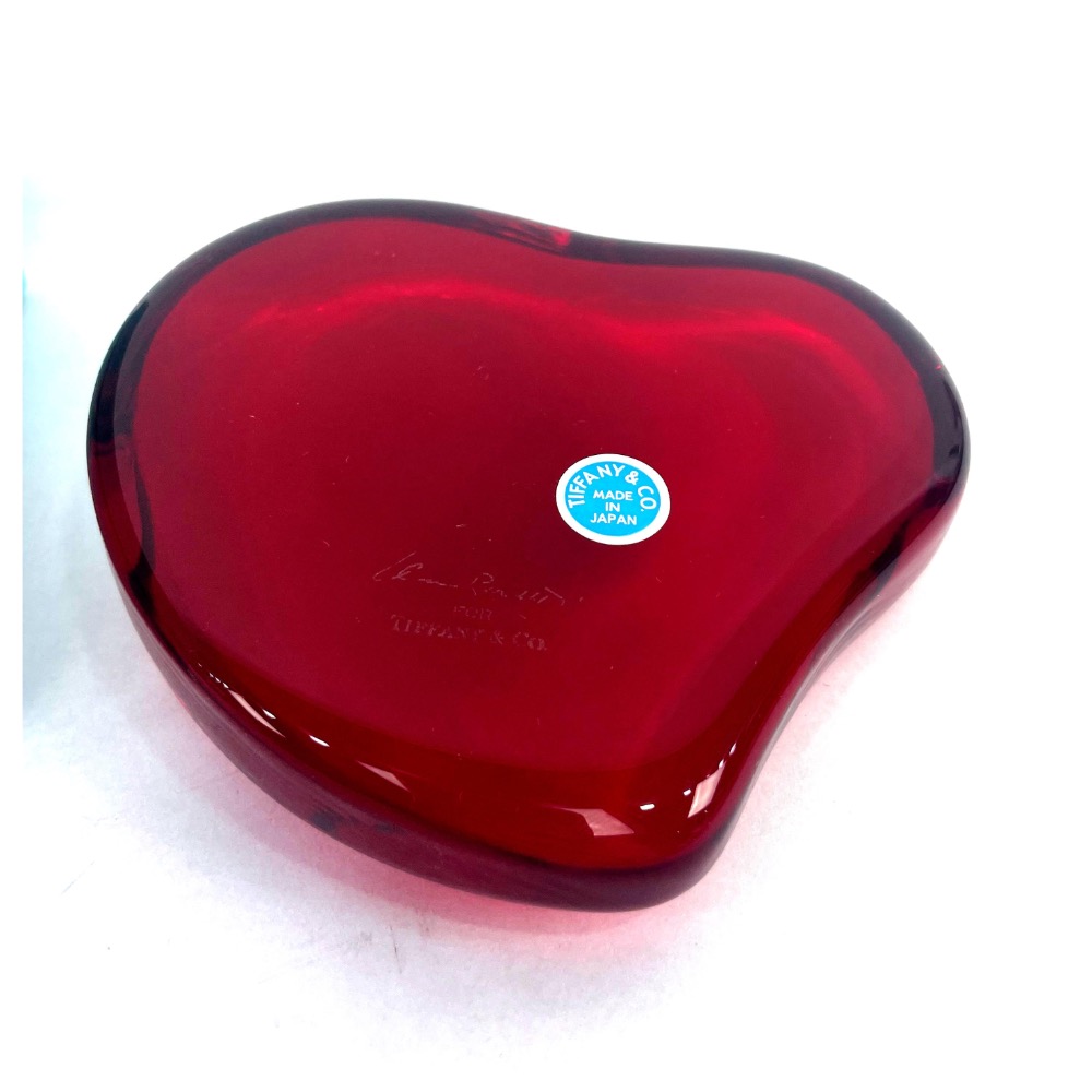 Tiffany & Co ♥️ 稀有絕版精品~心形&愛的真締💗水晶紙鎮、玻璃紙鎮、精品擺飾、網美道具、交換禮物！-細節圖7