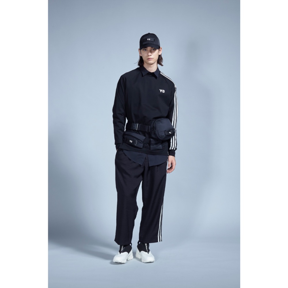 Y-3！Y3！絕版🌟全球限量~高階魅影黑色極限繡紋精品發財包、無双技術包技術實力增添🌟腰包、側背包、斜背包、肩背包-細節圖6