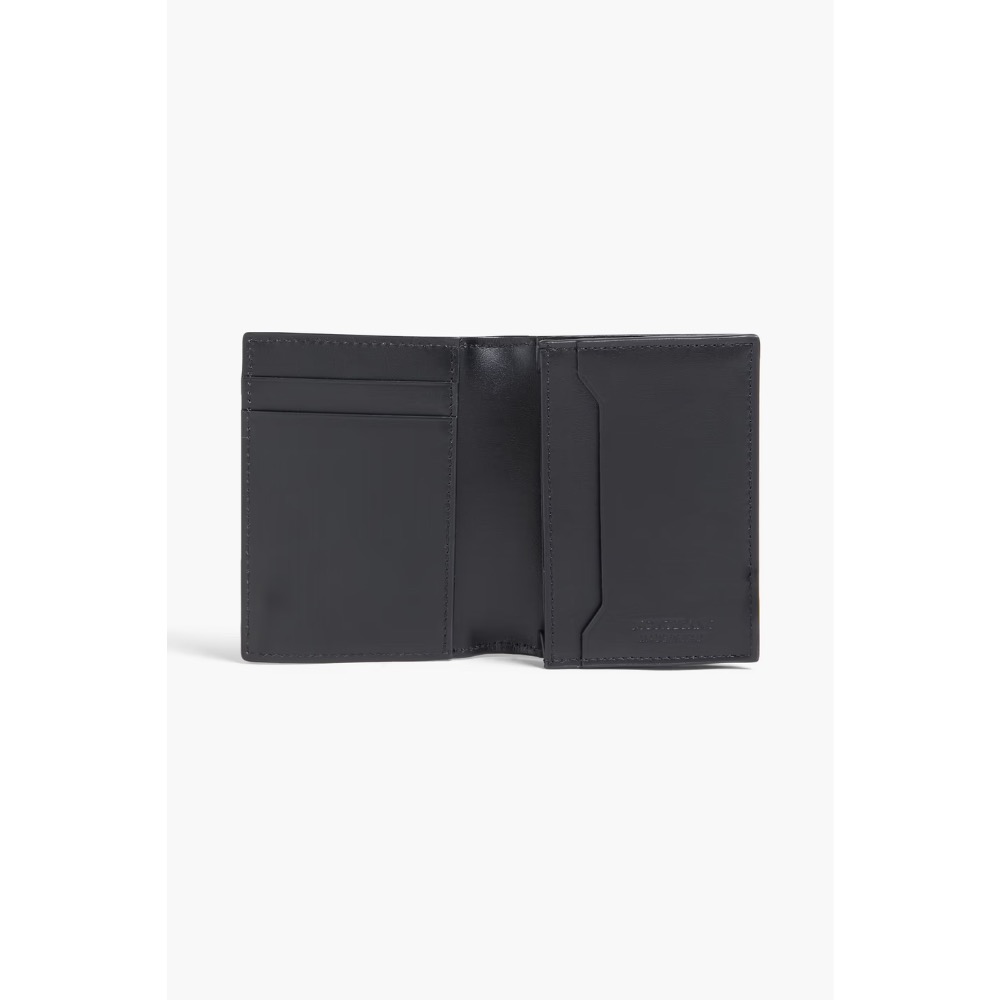 唯美絕版🌸MONTBLANC(萬寶龍)義大利製~頂級精品！墨子、黑色！超唯美大師高階風尚！小牛皮~中短夾皮夾錢包信用卡夾-細節圖9