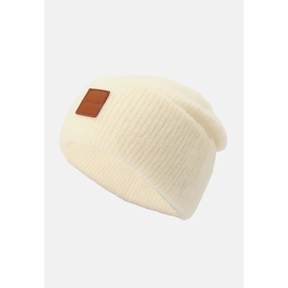 COACH 💛 絕版精品~唯美蔻馳標緻!柔美溫暖~奶油色、杏色、淺米色！羊毛帽、毛線帽、針織帽 🖤-細節圖4