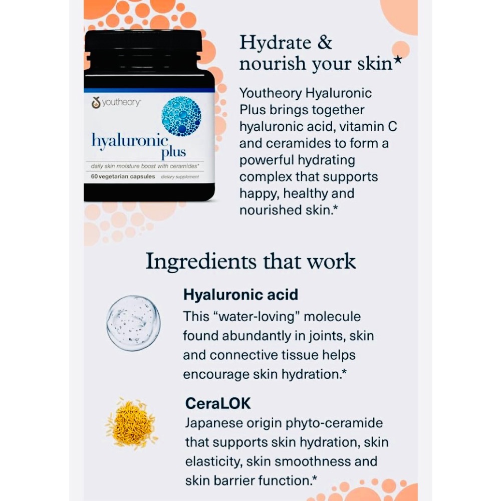 Youtheory(年輕原理)♥️皮膚養護最專門版!玻尿酸+神經醯胺(賽洛美/分子釘)+胜肽膠原蛋白~限量購~超值新萃版!-細節圖8