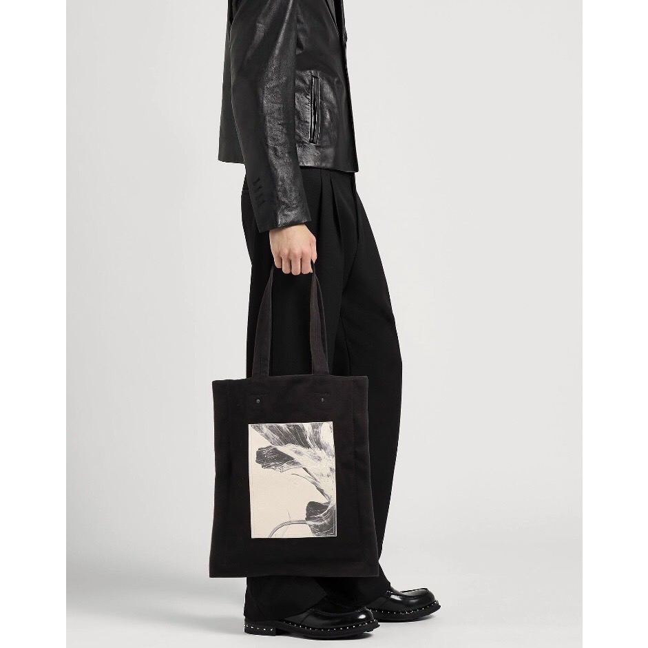 Y-3！Y3！絕版品🌟華麗限定！全球限購限量~花語花卉海棠～黑色托特包、側背包、斜背包、肩背包~收藏款！-細節圖5