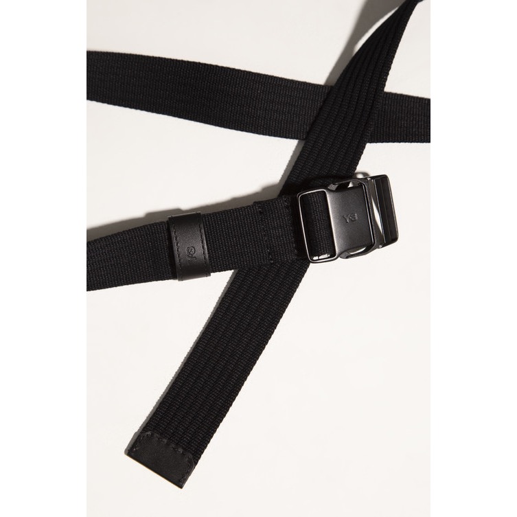 Y-3！最強配件腰封 ! 黑色特別特製版🤍Y3 經典唯美!絕藝收藏版~頂級精湛男孩女孩皮帶腰帶-細節圖9