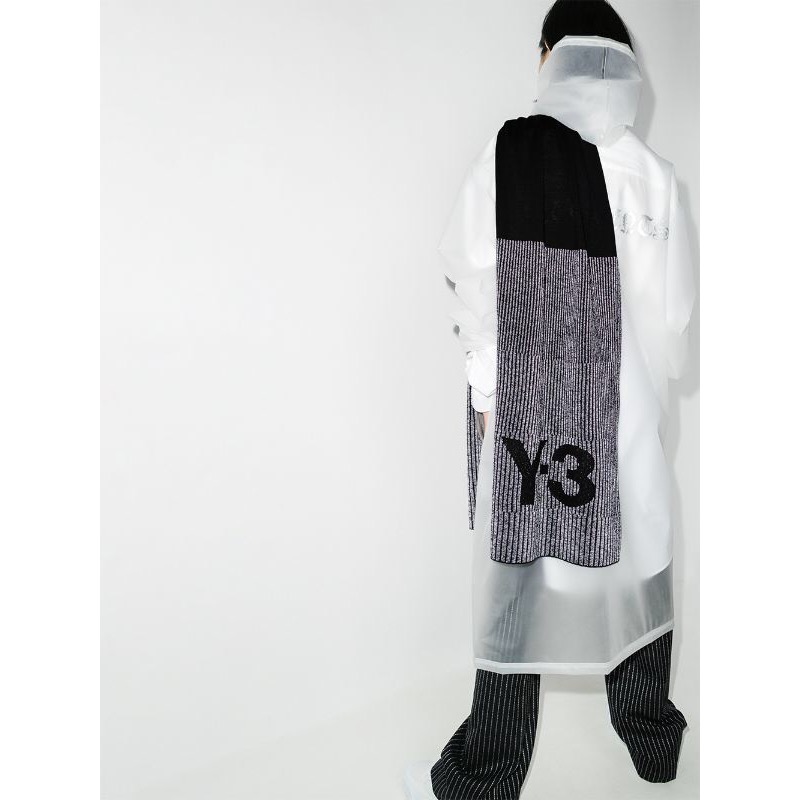 Y-3！Y3🖤極稀有！傳奇精品！奢暖頂級精品！比利時製造！全截面光折射✨手洗冷洗羊毛圍巾~絕版品！-細節圖3