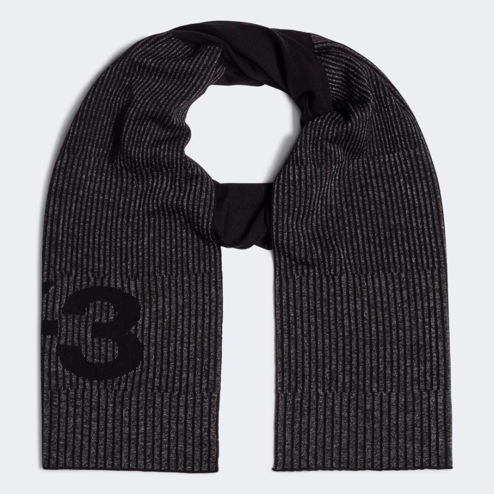 Y-3！Y3🖤極稀有！傳奇精品！奢暖頂級精品！比利時製造！全截面光折射✨手洗冷洗羊毛圍巾~絕版品！-細節圖8