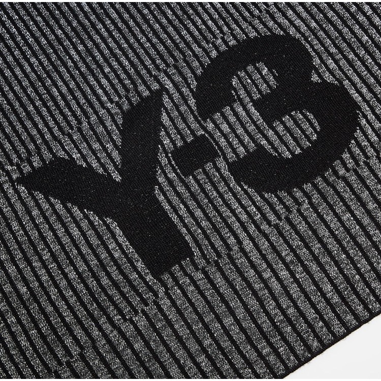 Y-3！Y3🖤極稀有！傳奇精品！奢暖頂級精品！比利時製造！全截面光折射✨手洗冷洗羊毛圍巾~絕版品！-細節圖10