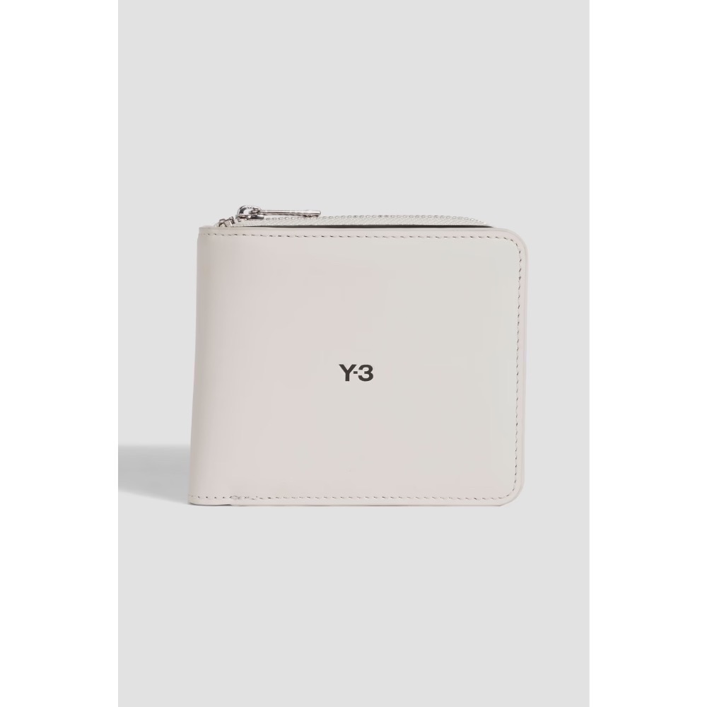 Y-3🌟 Y3！全球絕版限定🖤🤍頂級精品藝術家~全真牛皮💌奶油色杏色黑色!皮夾、短夾、卡夾、錢包、名片夾、財布包、鈔票夾-細節圖8