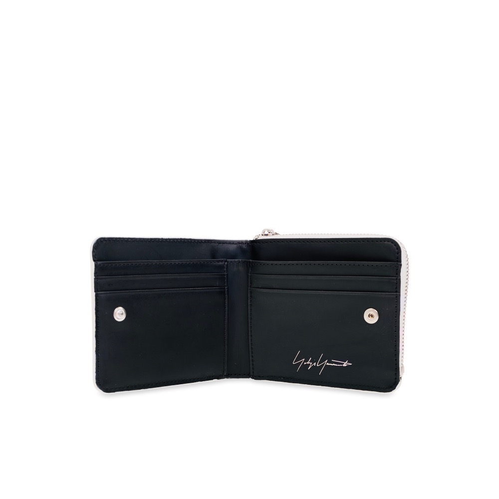 Y-3🌟 Y3！全球絕版限定🖤🤍頂級精品藝術家~全真牛皮💌奶油色杏色黑色!皮夾、短夾、卡夾、錢包、名片夾、財布包、鈔票夾-細節圖11