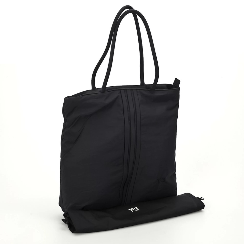 Y-3✨ Y3~靈魂宇宙🖤技藝大作🌟全球限售~頂級精品黑色紋繡刺繡幾何托特包、側背包、斜背包、肩背包~珍藏版！-細節圖3