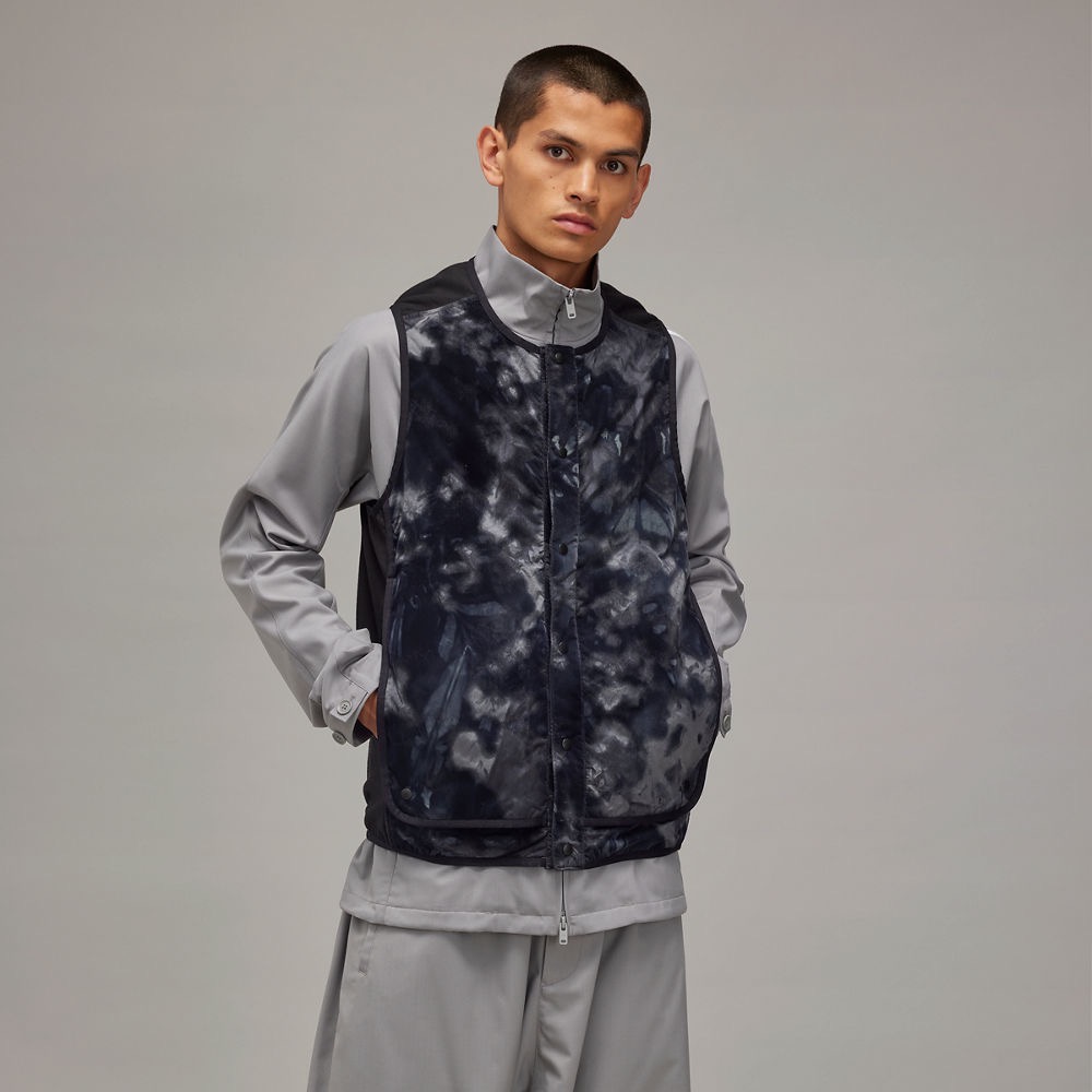 Y-3🌟 Y3 ! 幻影✨限定絕版!極稀有💛快閃限定🌟頂級精品~黑色!珍稀版俐落專利認證機動背心!-細節圖4