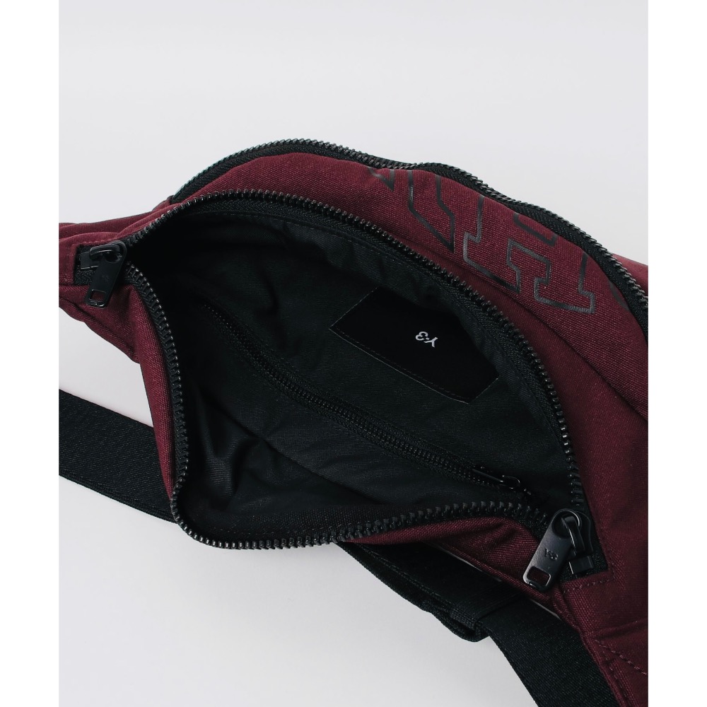 Y-3🌟Y3！藝術版♥️全球限量~高階魅黑醋栗、勃根地、酒紅色極限繡紋精品發財包、技術實力增添🌟腰包、側背包、斜背包-細節圖9