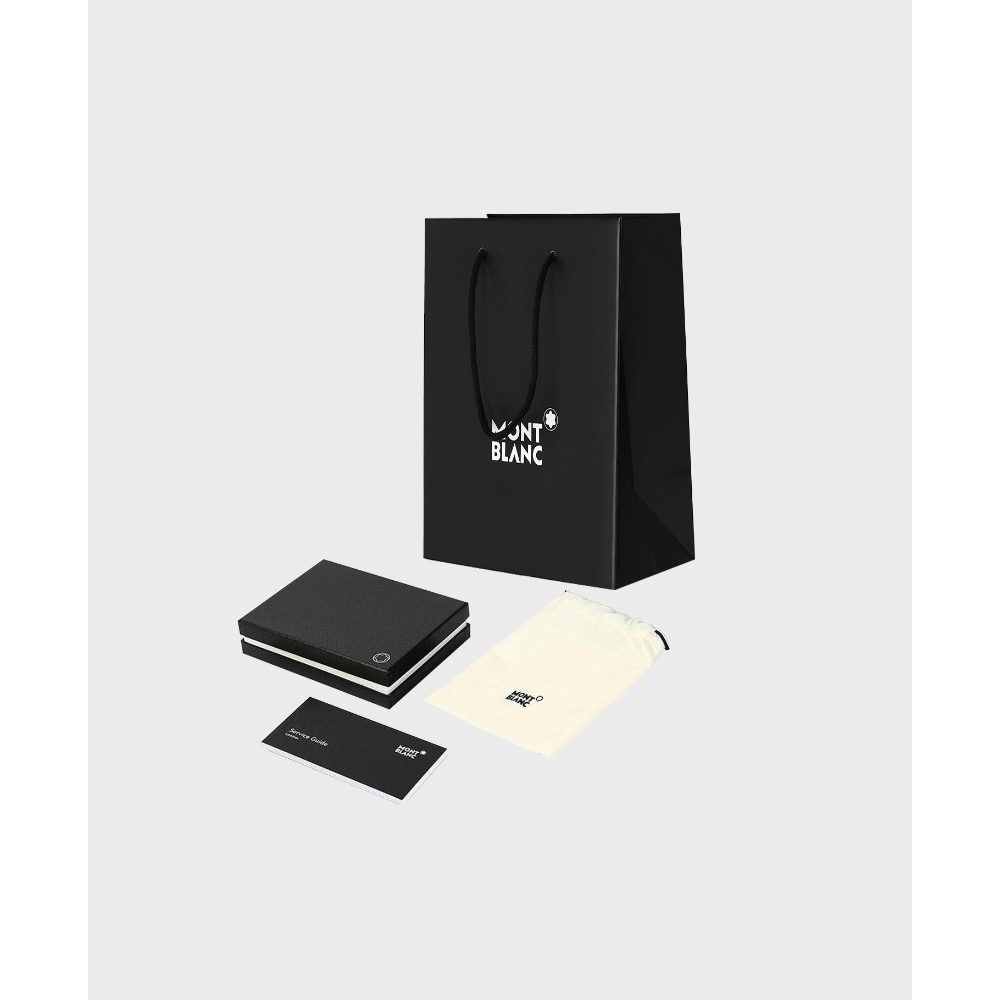 唯美絕版🌸MONTBLANC(萬寶龍)義大利製~頂級精品！淺灰色~灰銀色！超唯美高階匠藝！小牛皮~中短夾皮夾錢包信用卡夾-細節圖11
