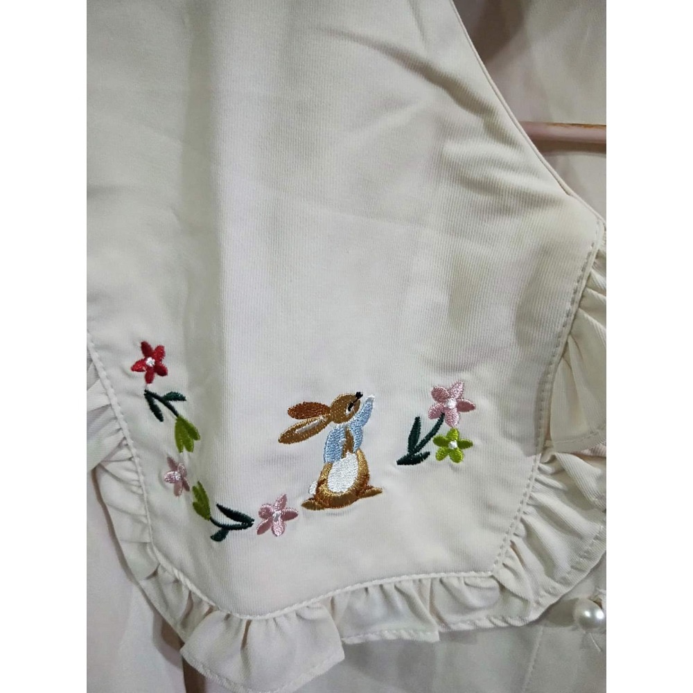 全新正韓翻領雪紡上衣(F)-細節圖2