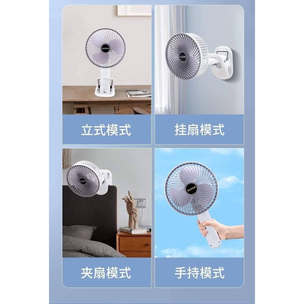 全新USB手持壁掛多功能可旋轉風扇-細節圖4