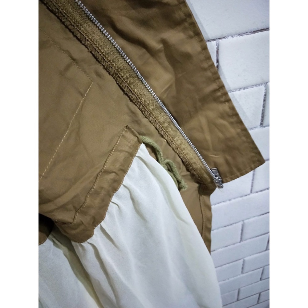 全新拼接雪紡下擺薄外套（W)-細節圖2