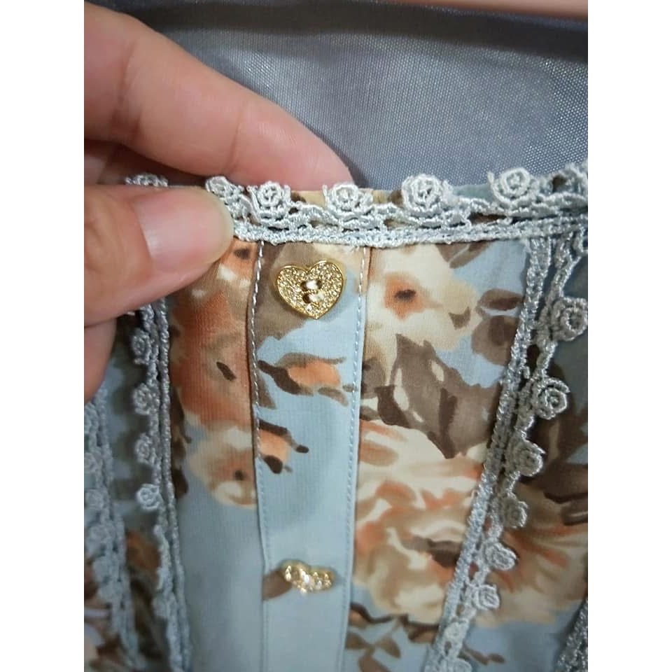 專櫃正品0918雪紡長版上衣/洋裝（C)-細節圖3