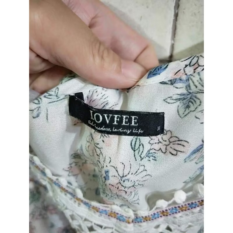 全新Lovfee小碎花連身褲（R)-細節圖3