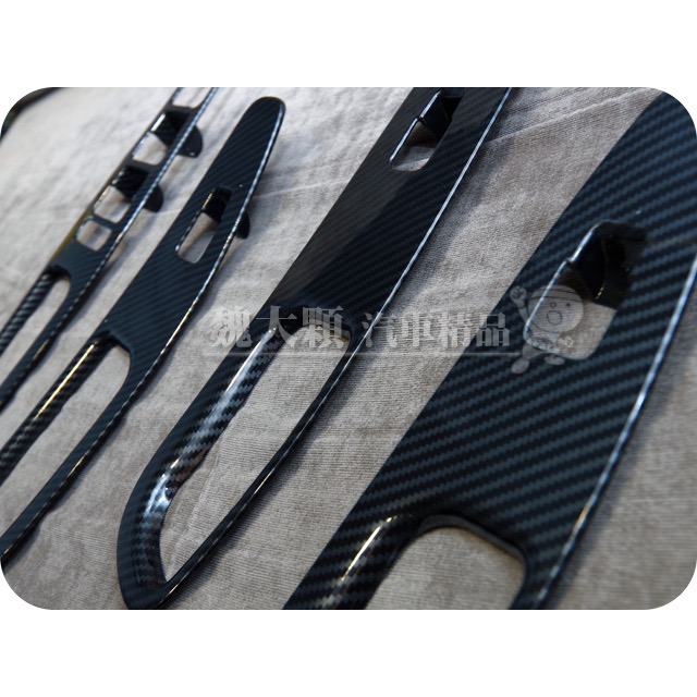 SANTA FE(20-24)仿碳纖維車門中控飾框(一組一車份)ーTM SantaFe-細節圖3