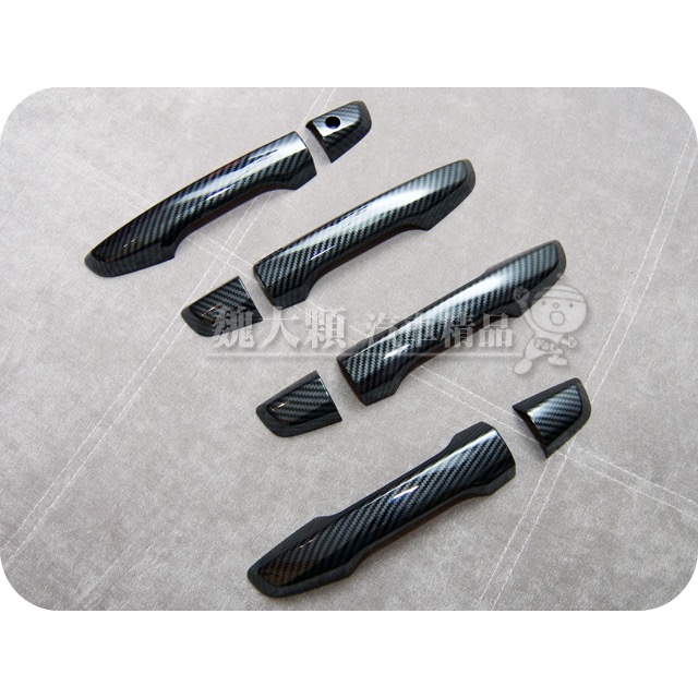 CR-V(17-23)仿碳纖維門把飾蓋(一組一車份)ー不含門碗 CRV 5代 五代-細節圖2