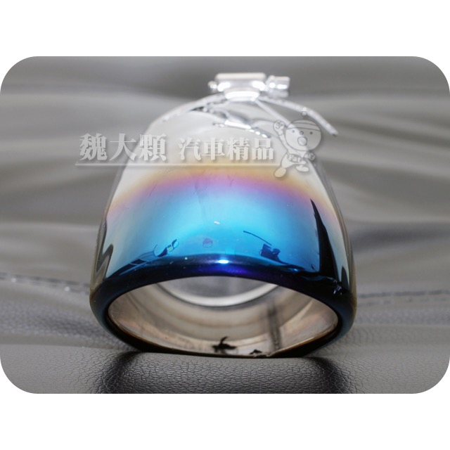 KICKS(18-)不銹鋼鈦藍尾飾管 束環固定下彎型(一組一車份)ーP15-細節圖3