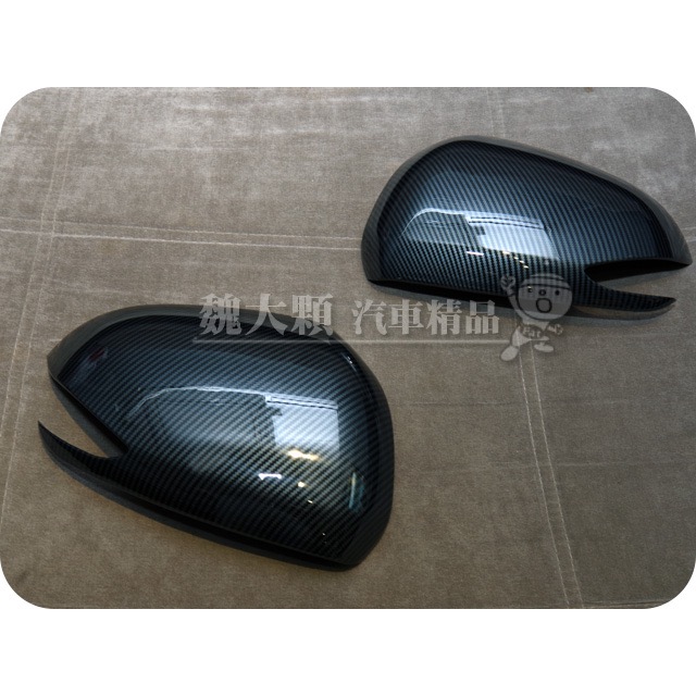SANTA FE(20-)仿碳纖維後視鏡飾罩(一組一車份)ーTM SantaFe-細節圖2