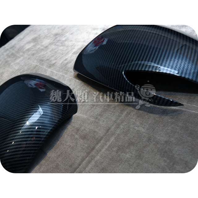SANTA FE(20-)仿碳纖維後視鏡飾罩(一組一車份)ーTM SantaFe-細節圖3