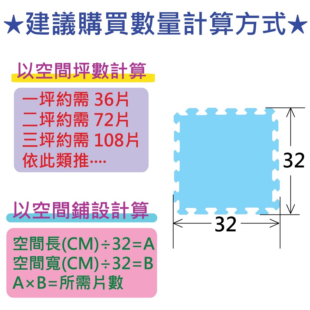 【PMU必美優】新款布丁狗套色巧拼地墊9片組 32x32公分 EVA Pom Pom Purin Mat-細節圖5