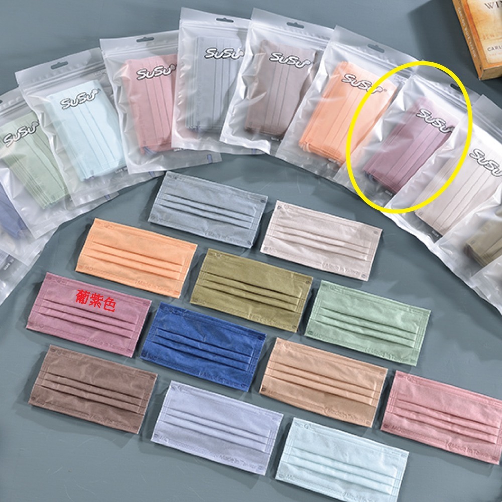 天心/盛籐成人平面醫用口罩 多色選擇 Mask-規格圖4