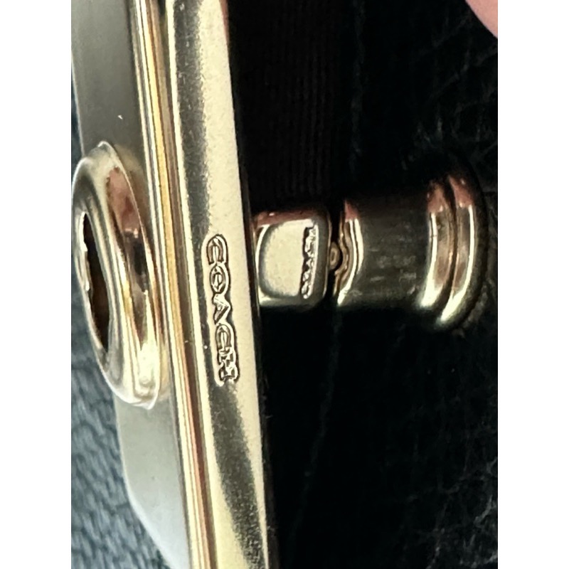 全新Coach mini Lane 手提 皮革 斜背包 小托特 托特包 側背包-細節圖6