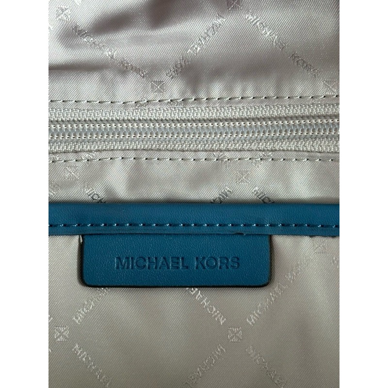 全新 Michael Kors MK土耳其藍菱格空氣後背包-細節圖4
