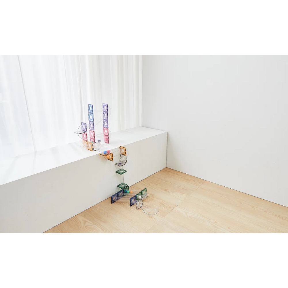 MNTL 磁力片 球道探險家組合（100pcs 含球管及洞洞片)-細節圖3