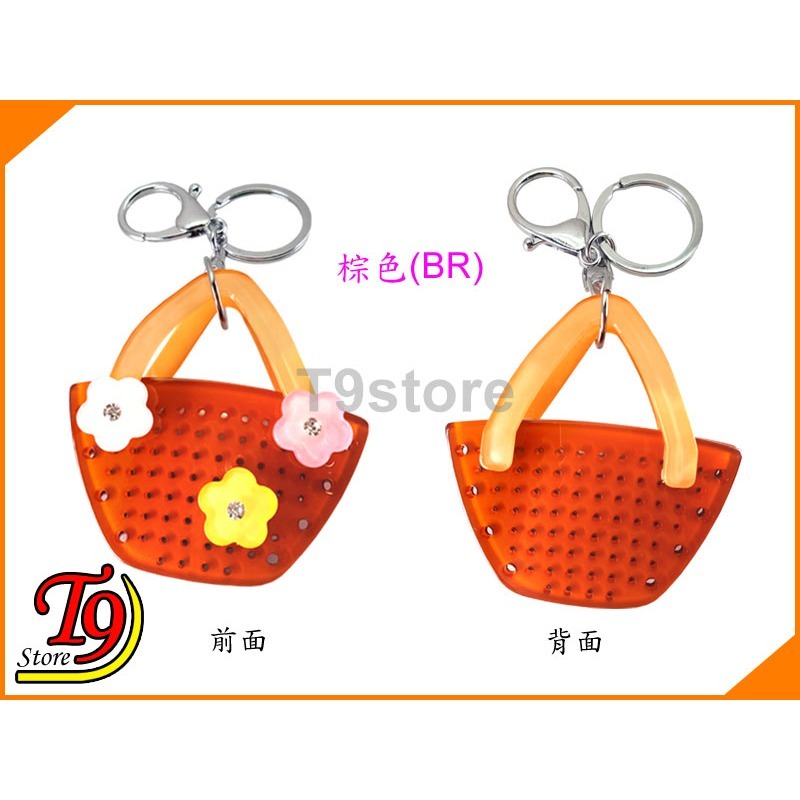 【T9store】日本進口 花卉圖案鑰匙圈吊飾 包包吊飾-規格圖1